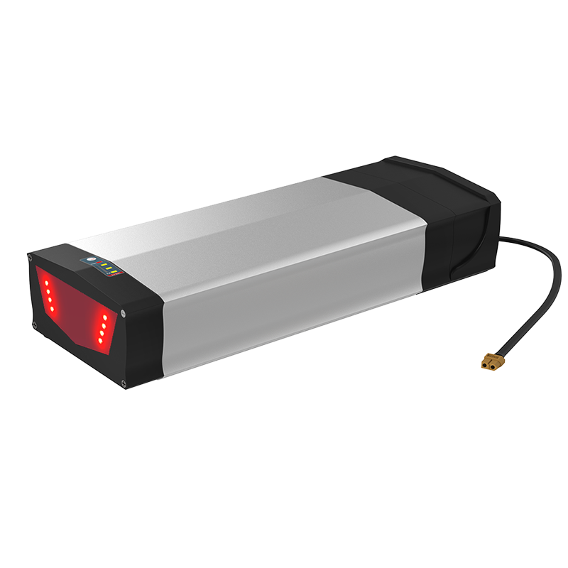 Venta caliente Rack trasero Litio de litio Batería BMS recargable 18650 Batería 36V 48V 52V 10AH 20AH para bicicleta eléctrica