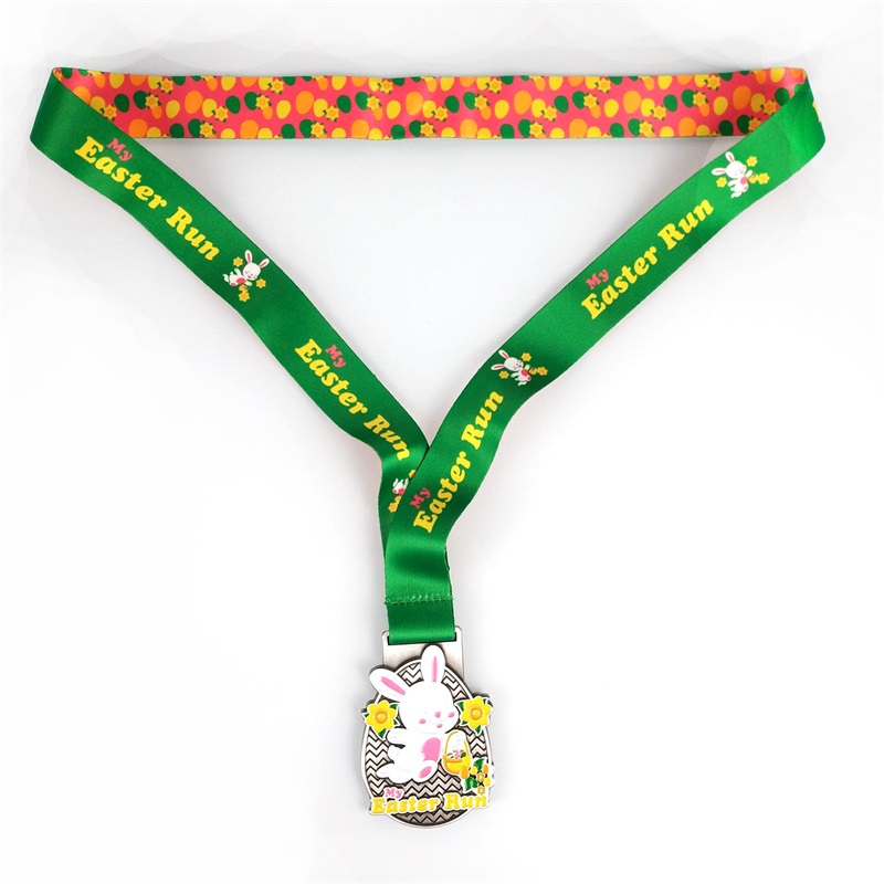 Regalos festivos Medalla de láser de metal de deporte en blanco personalizado