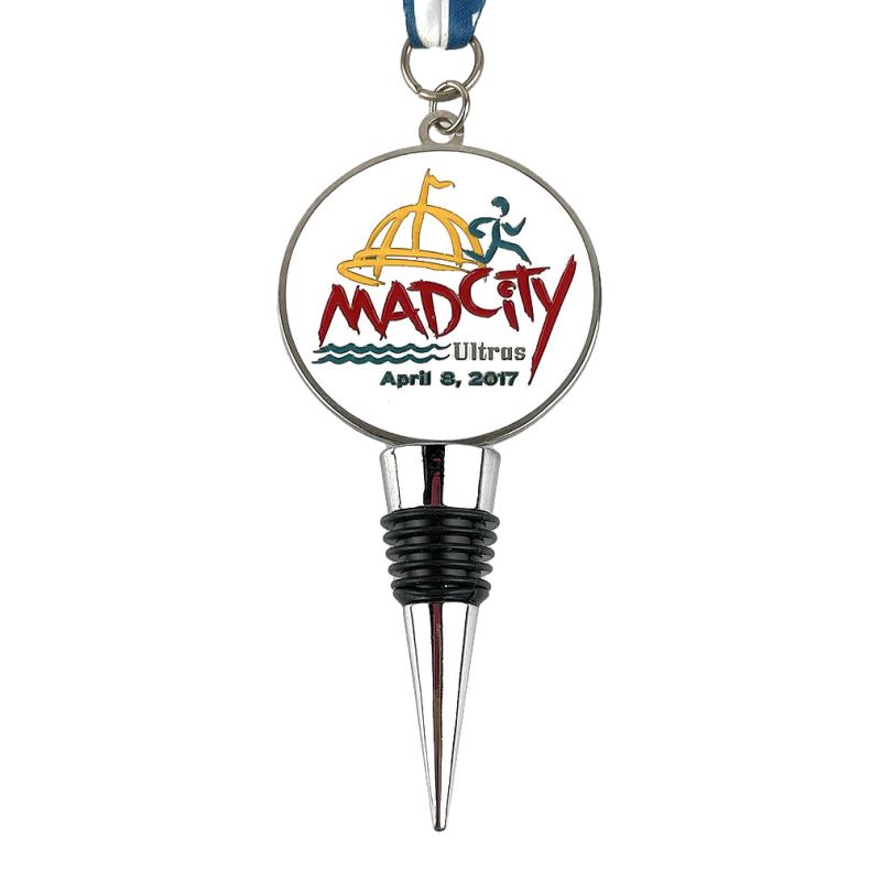 Medallas personalizadas de media maratón Vineyard Medalla de tapón de botella