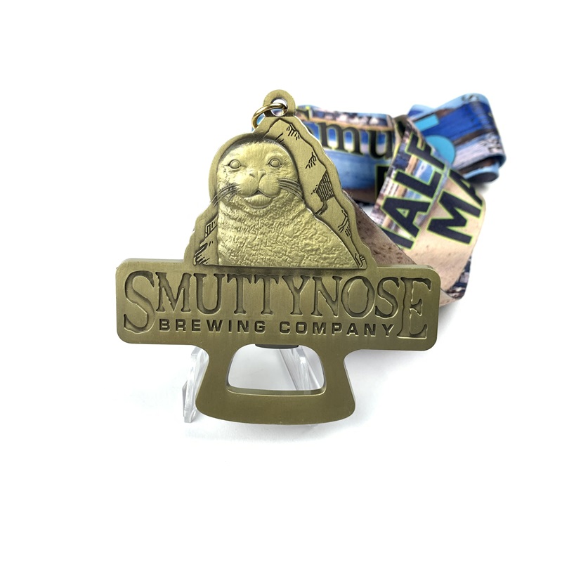 Premio de medalla deportiva de bronce antiguo Medalla de oro de metal personalizado