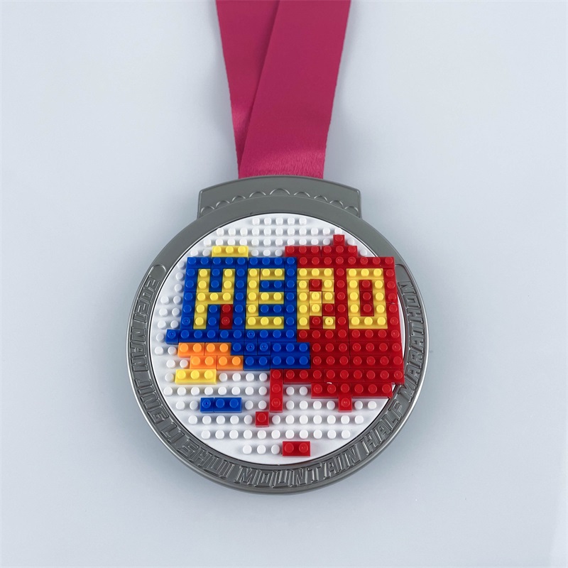 Medalla de maratón Medalla de carrera personalizada Medallas LEGO Medallas deportivas
