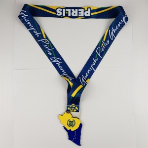 Fabricante de medallas de mordaza diseño de metal de oro 3D medallas de oronacionales mapa de mapa de la ciudad