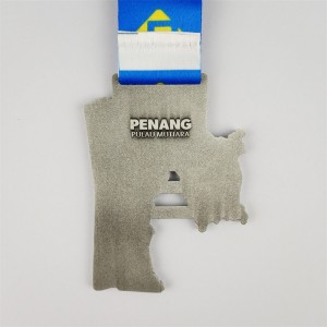 Medallones Medalla barata 3D Gold Plate Copper Medal Medal National City Maps Medals