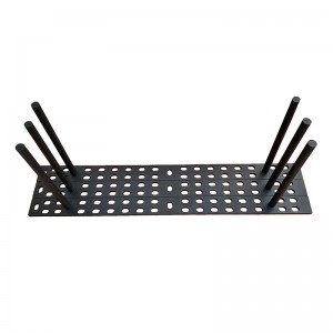 Soporte flotante de acero pulverizante en polvonegro de alta calidad con varilla de soporte extraíble