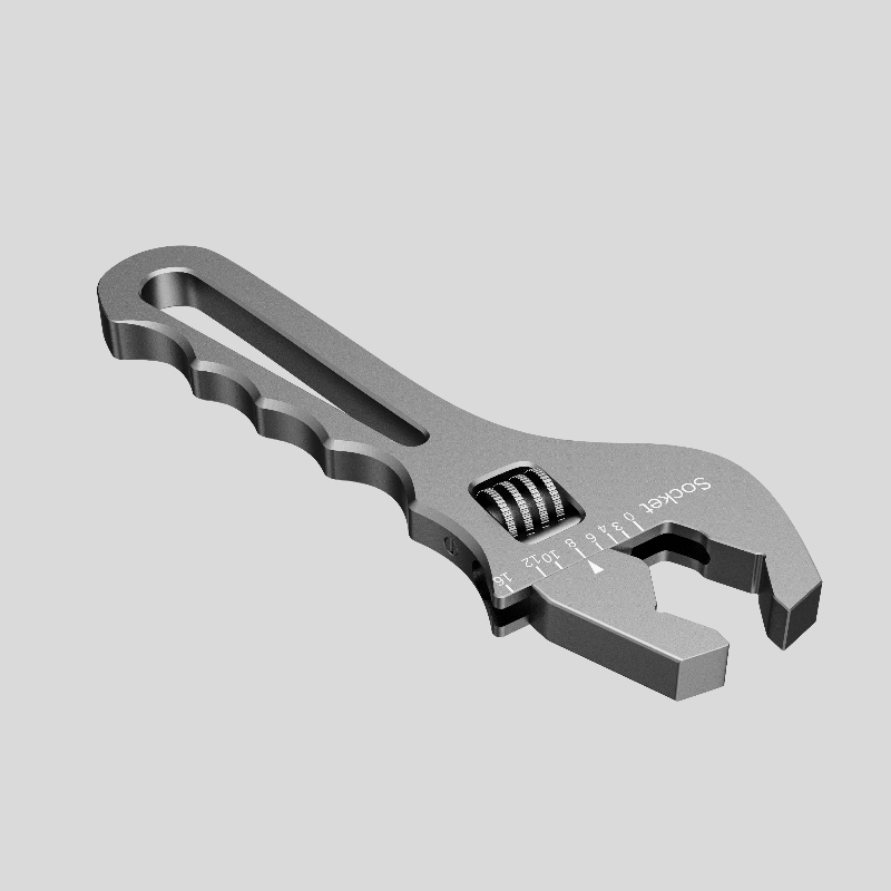 Llave de llave ajustable para adaptador de ajuste de manguera de 3an-16an de aluminio