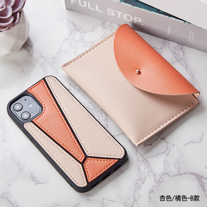 Apple iPhone 11 Orange Blue Color Contrast Phone Protective Protective, 360 grados Protección de caída Caseiphone11pro