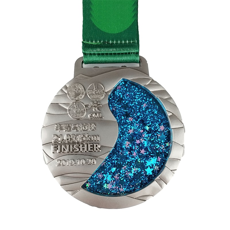Medallas de maratón personalizadas Aleación de zinc Die Casting Medal Medal Fun Medal