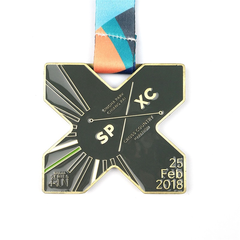 Medallas de collar de medallón de oro Juegos Olímpicos de invierno 2022 Medalla de hierro fundido