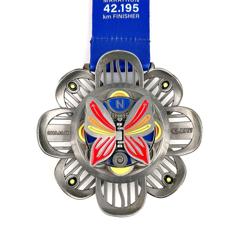 Diseño especial Medalla de esmalte deportivo de metal personal personalizado
