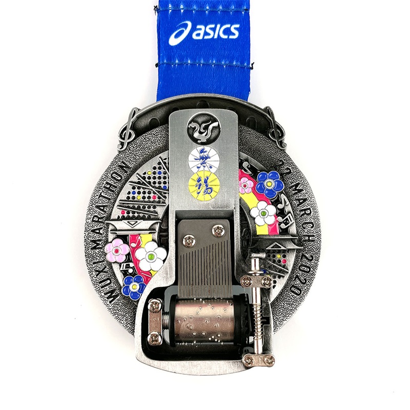 Diseño especial Medalla de esmalte deportivo de metal personal personalizado