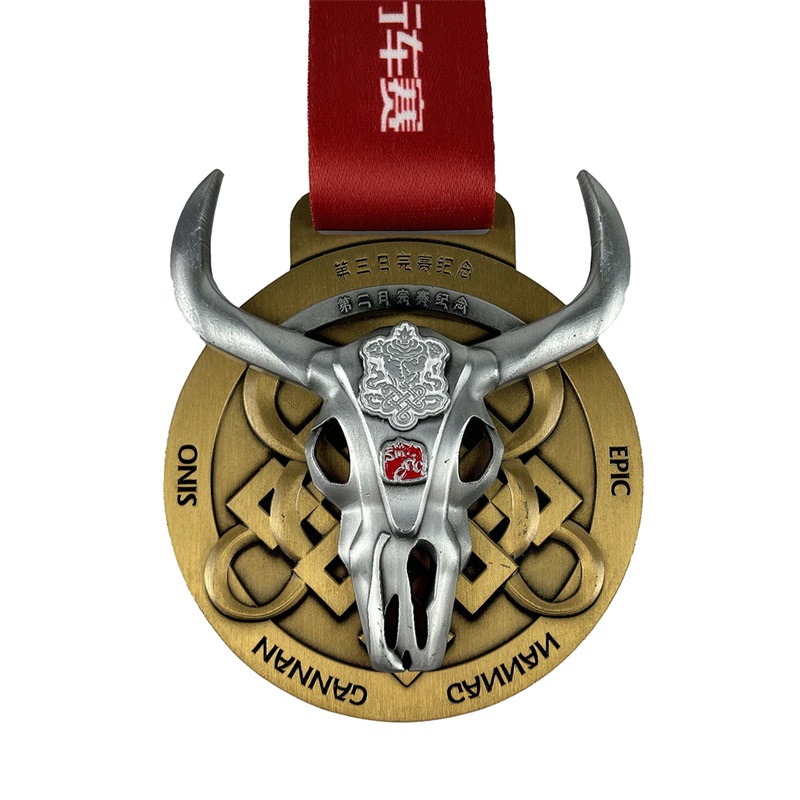 Diseño especial Vermeil Medallón chapado en oro para Juegos de Invierno 2022 Medallas