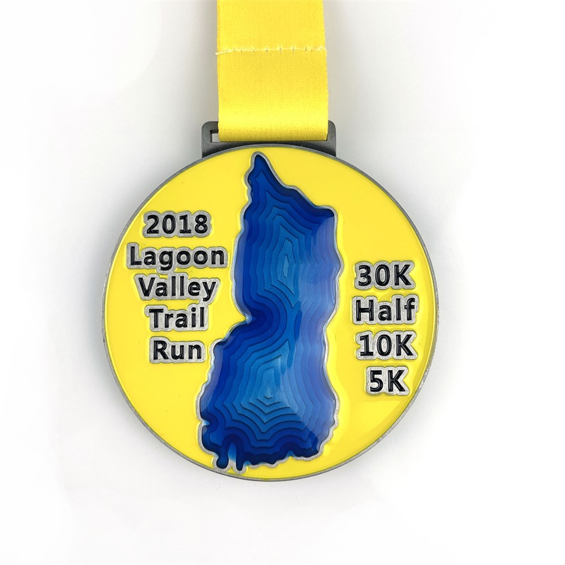 Medalla de casting de aleación de zinc medallas de medio maratón personalizado