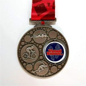 Metal Custom Making Every Shape Sports Award Medals con su propio diseño Logotipo 3D