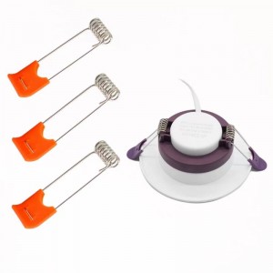 Exquisito lámpara de resorte de acero inoxidable de acero inoxidable