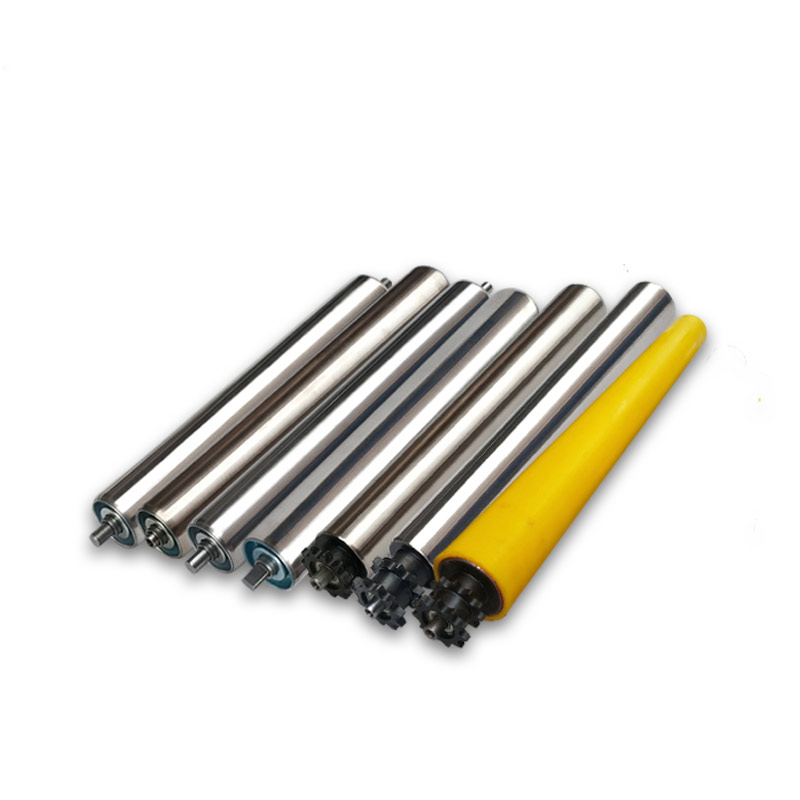Galvanizado Rodillo sin préstamo Accesorios de rodillos de rodillos de rodillos de rodillos de rodillo de rodillo de goma de acero inoxidable de acero inoxidable