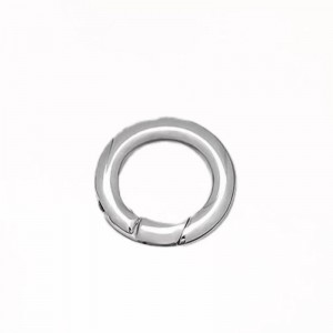 Trigador de la junta tórica abierta Red Round Snap Carabiner Anillo de llave redonda de llavero de metal de metal de la billetera