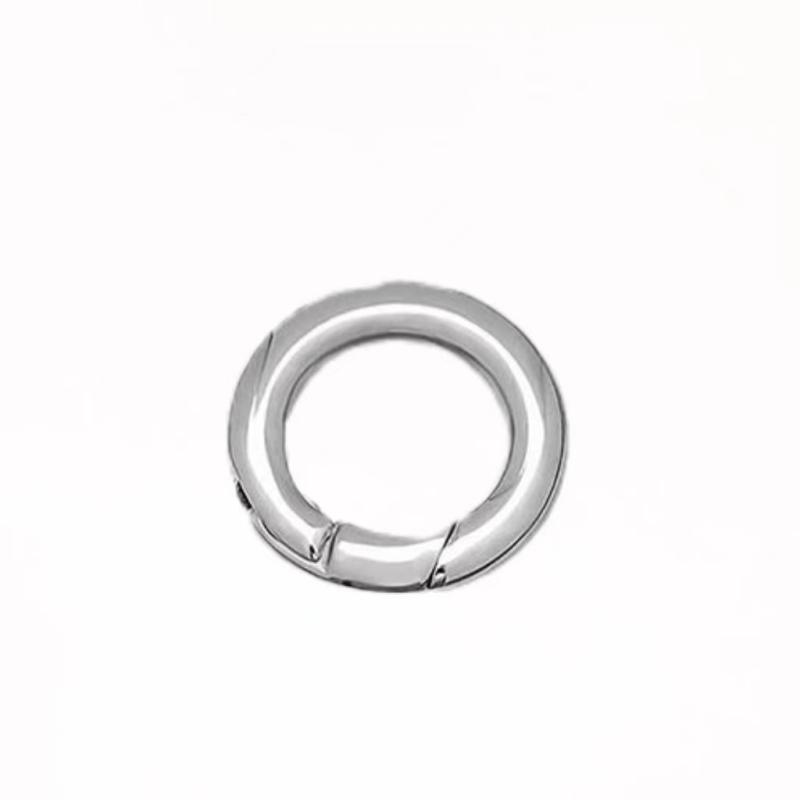 Trigador de la junta tórica abierta Red Round Snap Carabiner Anillo de llave redonda de llavero de metal de metal de la billetera