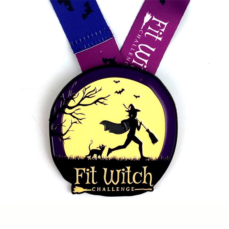 Medallas 3D de metal personalizadas para eventos deportivos con colgante de cinta de metal luminoso Medallas deportivas SHINE EN LA MEDALA DE LA DARK