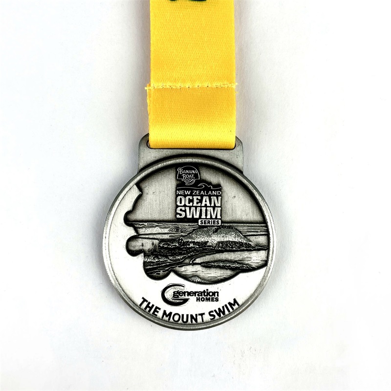 Medallas del concurso denatación Medalla de premio de la aleación de la aleación del souvenir de zinc