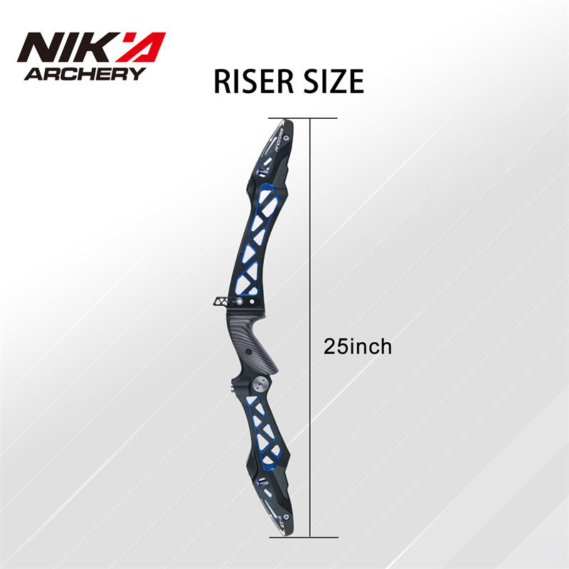 210080-10 25 pulgadasnegras&blue color ilf recurve bow elevador