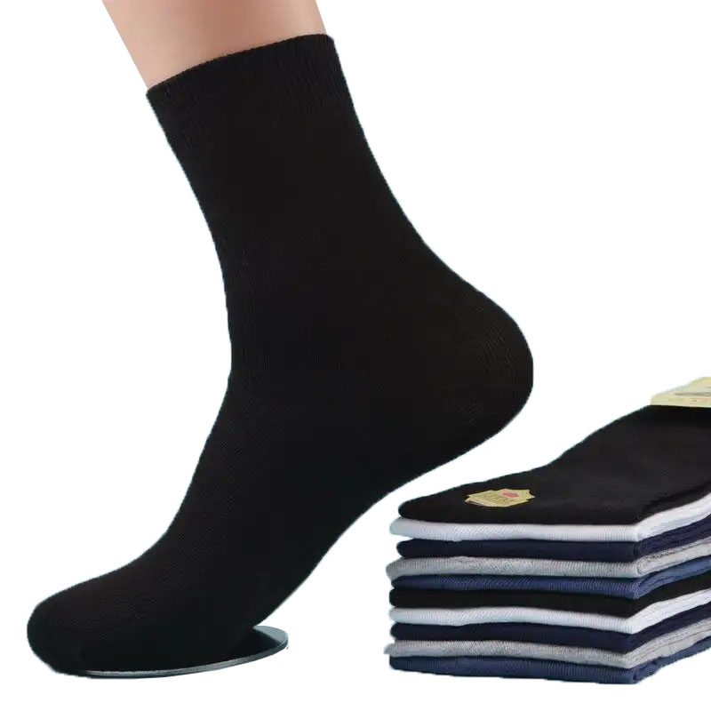 Diseño simple calcetines transpirables calcetines de hombres denegocios personalizados