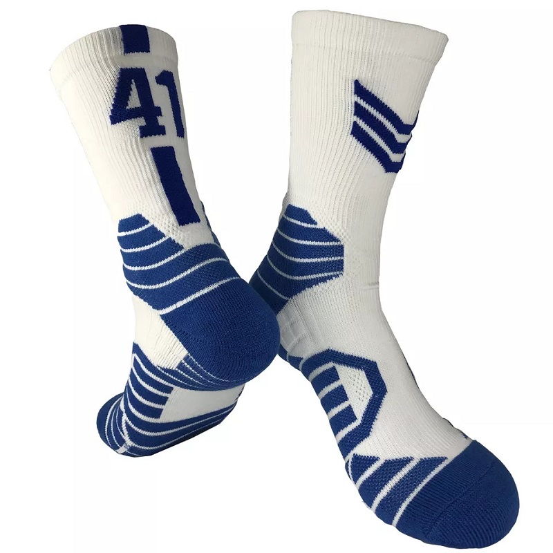 Allanales Calcetines de diseño personalizado de equipos de alta calidad Calcetines deportivos de baloncesto de algodón