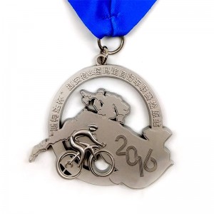 Medalla de bicicleta de bicicleta de bicicleta de montaña personalizada en ciclismo en bicicleta de montaña