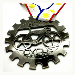 Medallas de bicicleta de carreras de la serie Custom Metal Custic Cycle NUEVA Custom Metal