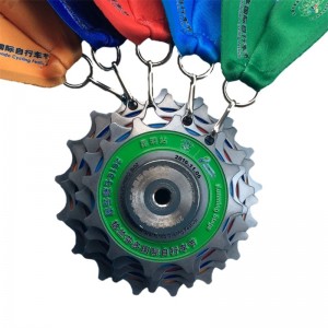 Trofeos y medallas personalizadas Gold Sports Military Sports Medallas de ciclismo Medalla de fútbol de metal Medalla 3D Medalla de enclavamiento