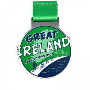 Trofeos y medallas personalizadas Gold Sports Military Sports Medallas de ciclismo Medalla de fútbol de metal Medalla 3D Medalla de enclavamiento