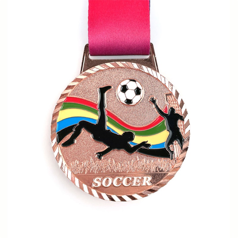 Medalla de fútbol 3D personalizado de fútbol hecho de fútbol