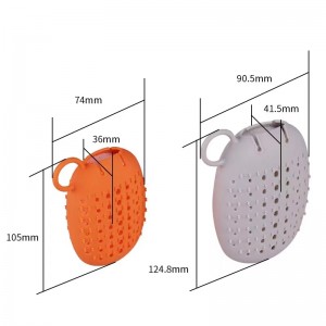 Oft Soap Bag Cover Masaje ecológico Amigo amigable Munta de almacenamiento de jabón de baño de silicona de doble cara