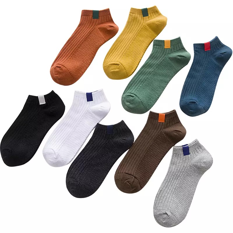 Cmax algodón invisible mocas de tobillo del tobillo delineador de zapatos hombres coloridos calcetines de bote bajo invisible