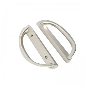 Conjunto de manija de la puerta del patio deslizante, forma D,no clave (se adapta a un espacio de orificio de 3-15/16 \\\