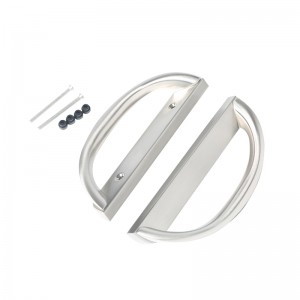 Conjunto de manija de la puerta del patio deslizante, forma D,no clave (se adapta a un espacio de orificio de 3-15/16 \\\