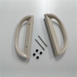 Conjunto de manija de la puerta del patio deslizante, forma D,no clave (se adapta a un espacio de orificio de 3-15/16 \\\