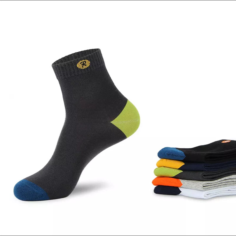 Diseño simple calcetines transpirables calcetines de hombres denegocios personalizados