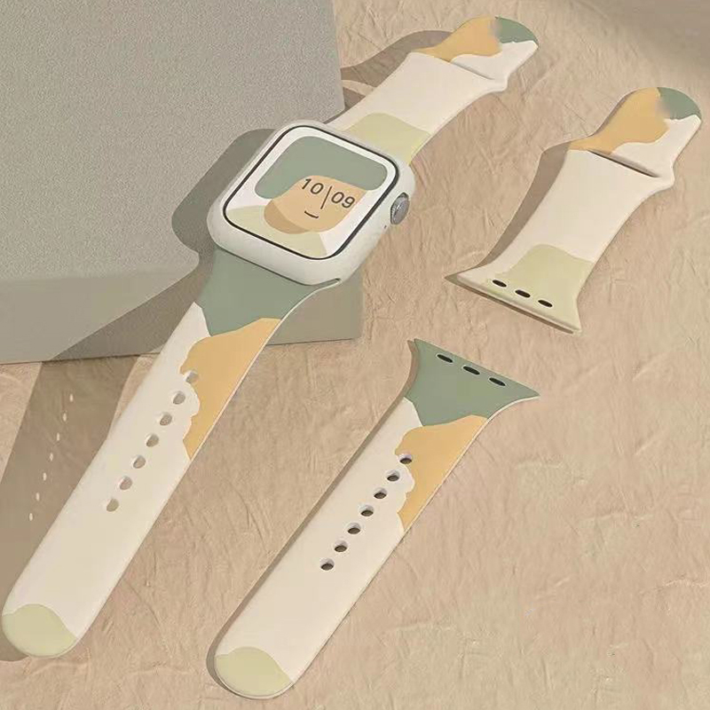 Correa de reemplazo de las pulseras de la banda impermeable de silicona suave para iWatch