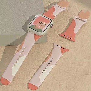 Correa de reemplazo de las pulseras de la banda impermeable de silicona suave para iWatch