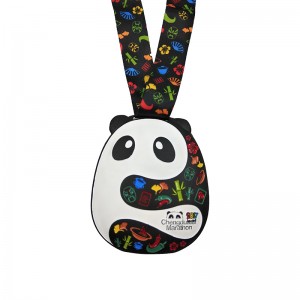 Medalla de premio al por mayor de maratón personalizado Medalla de metal de recuerdo chapado en blanco