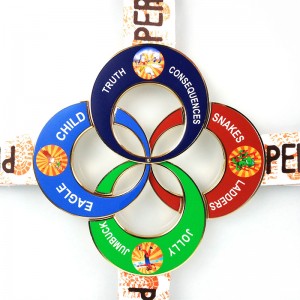 Medalla de combinación de premios de metal personalizado barato