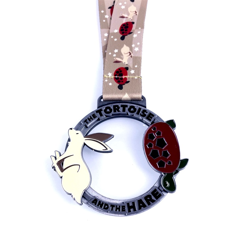 Medalla de Campeonato Hugar Campeonato de sublimación personalizada recortando medallas de metal