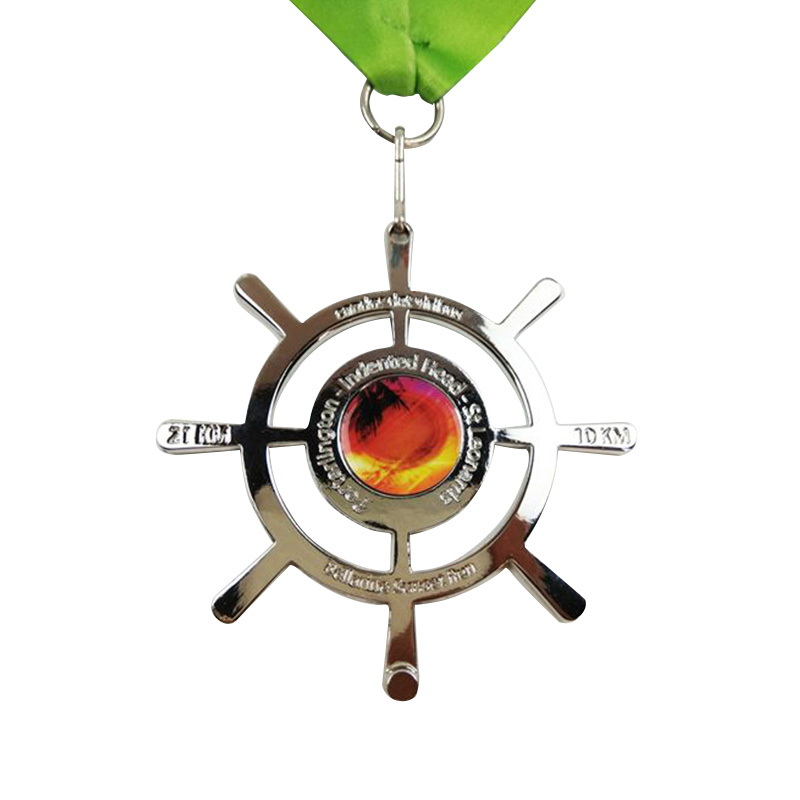 Medalla de Campeonato Hugar Campeonato de sublimación personalizada recortando medallas de metal