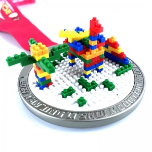 Percha de medalla de metal personalizada lego medall metal metal medallion