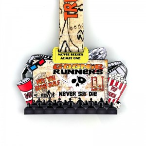 Medalla de metal y premio de metal medallmetal de corte de metal personalizado