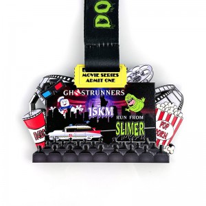 Medalla de metal y premio de metal medallmetal de corte de metal personalizado