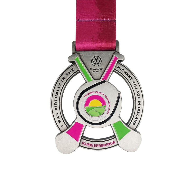 Medallas personalizadas Medalla de oro de Amazon Metal para la venta Medalla de acero connombre