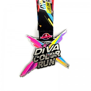 Medallas de metal fundido medallón de plata