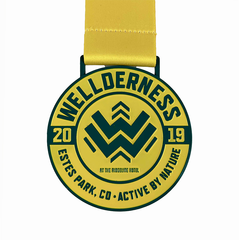 Medalla de fundición de aleación de zinc Medallón de oro Medallón de oro