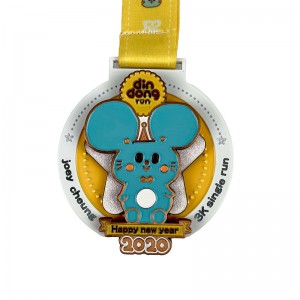 Medalla de fundición de aleación de zinc Medallón de oro Medallón de oro